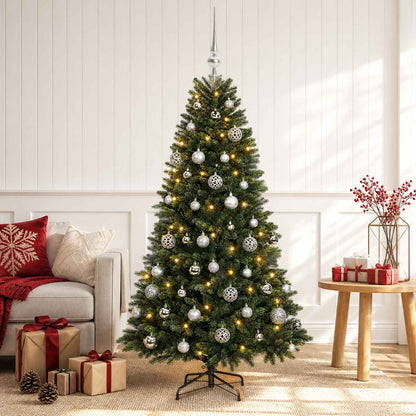 vidaXL Artificial Christmas Tree with Bauble 120 cm 150 LEDs