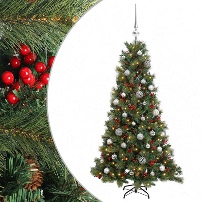 vidaXL Artificial Christmas Tree with Bauble 120 cm 150 LEDs