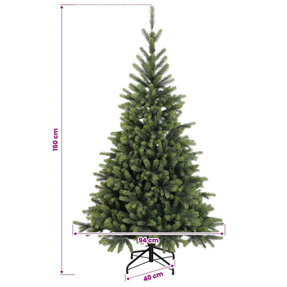 vidaXL Artificial Christmas Tree with Bauble 150 cm 150 LEDs