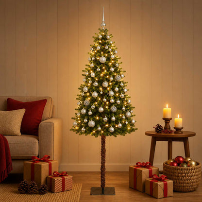 vidaXL Artificial Christmas Tree with Bauble 150 cm 150 LEDs