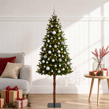 vidaXL Artificial Christmas Tree with Bauble 150 cm 150 LEDs