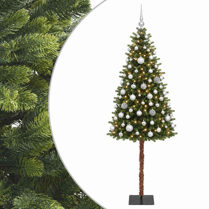 vidaXL Artificial Christmas Tree with Bauble 120 cm 150 LEDs