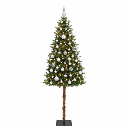 vidaXL Artificial Christmas Tree with Bauble 150 cm 150 LEDs
