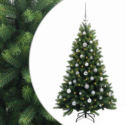 vidaXL Artificial Christmas Tree with Bauble 150 cm 150 LEDs