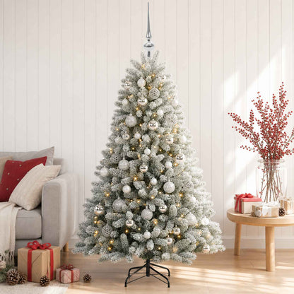 vidaXL Artificial Christmas Tree with Bauble 150 cm 150 LEDs