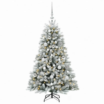 vidaXL Artificial Christmas Tree with Bauble 150 cm 150 LEDs