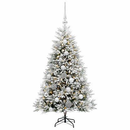 vidaXL Artificial Christmas Tree with Bauble 120 cm 150 LEDs