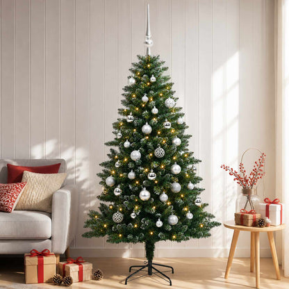 vidaXL Artificial Christmas Tree with Bauble 120 cm 150 LEDs