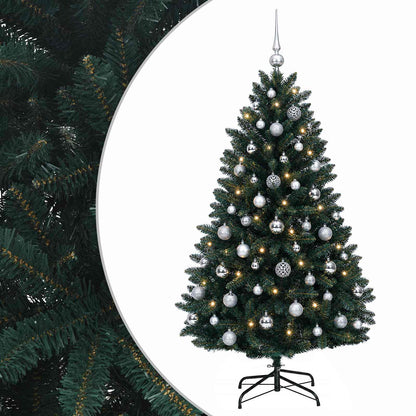 vidaXL Artificial Christmas Tree Dark Green with Bauble 150 cm