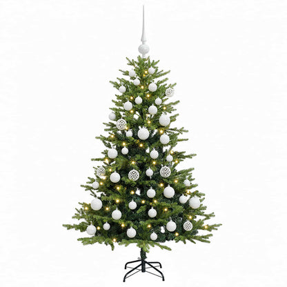 vidaXL Artificial Christmas Tree with Bauble 120 cm 150 LEDs