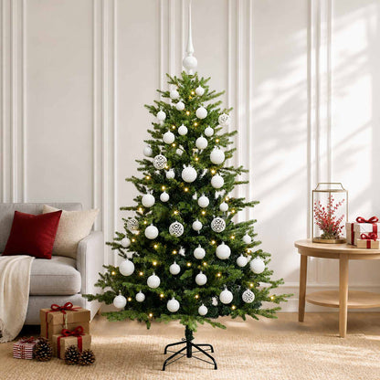 vidaXL Artificial Christmas Tree with Bauble 150 cm 150 LEDs