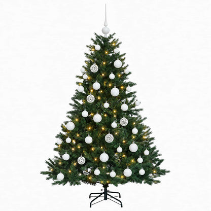 vidaXL Artificial Christmas Tree with Bauble 120 cm 150 LEDs