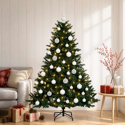 vidaXL Artificial Christmas Tree with Bauble 120 cm 150 LEDs