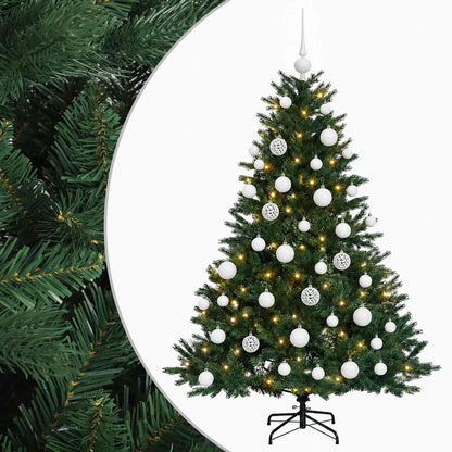 vidaXL Artificial Christmas Tree with Bauble 150 cm 150 LEDs