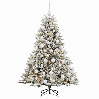 vidaXL Artificial Christmas Tree with Bauble 120 cm 150 LEDs