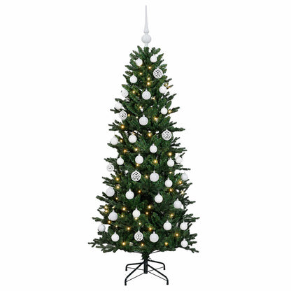 vidaXL Artificial Christmas Tree with Bauble 120 cm 150 LEDs