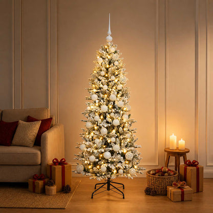 vidaXL Artificial Christmas Tree with Bauble 120 cm 150 LEDs