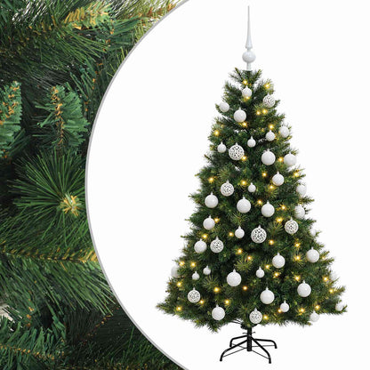 vidaXL Artificial Christmas Tree with Bauble 120 cm 150 LEDs