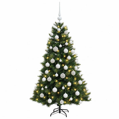 vidaXL Artificial Christmas Tree with Bauble 150 cm 150 LEDs
