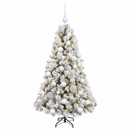 vidaXL Artificial Christmas Tree with Bauble 120 cm 150 LEDs