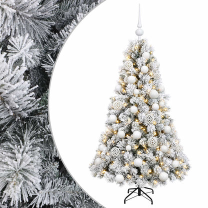 vidaXL Artificial Christmas Tree with Bauble 150 cm 150 LEDs