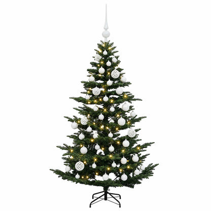 vidaXL Artificial Christmas Tree with Bauble 120 cm 150 LEDs