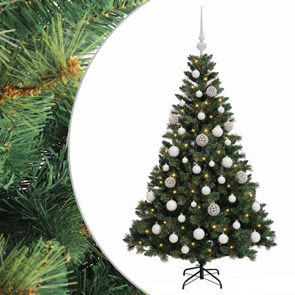 vidaXL Artificial Christmas Tree with Bauble 150 cm 150 LEDs