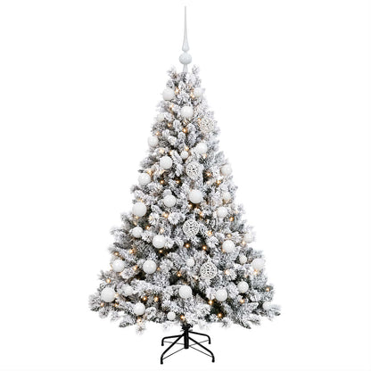vidaXL Artificial Christmas Tree with Bauble 120 cm 150 LEDs