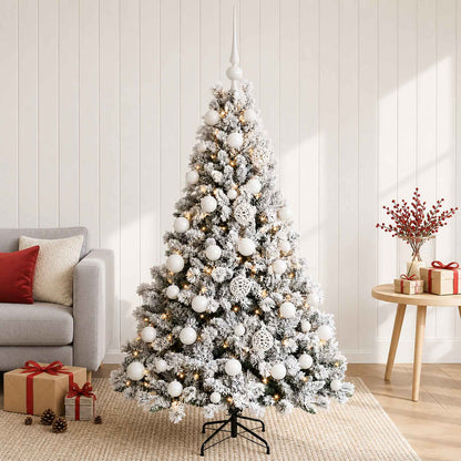 vidaXL Artificial Christmas Tree with Bauble 120 cm 150 LEDs
