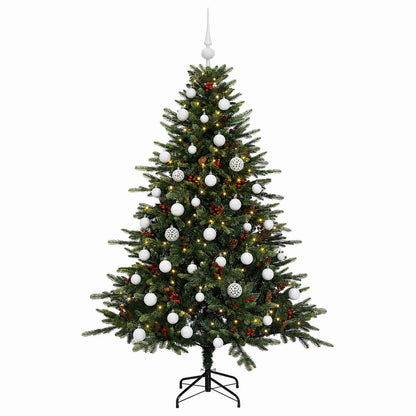 vidaXL Artificial Christmas Tree with Bauble 150 cm 150 LEDs