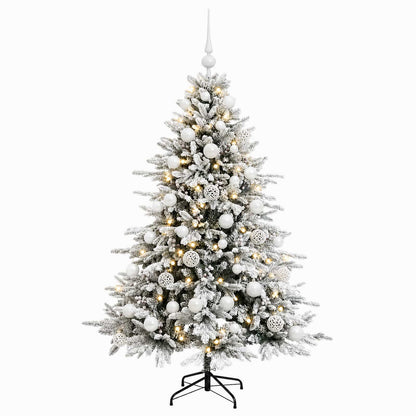 vidaXL Artificial Christmas Tree with Bauble 150 cm 150 LEDs