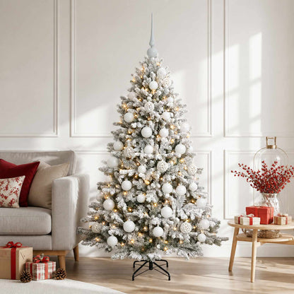 vidaXL Artificial Christmas Tree with Bauble 150 cm 150 LEDs