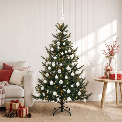 vidaXL Artificial Christmas Tree with Bauble 150 cm 150 LEDs