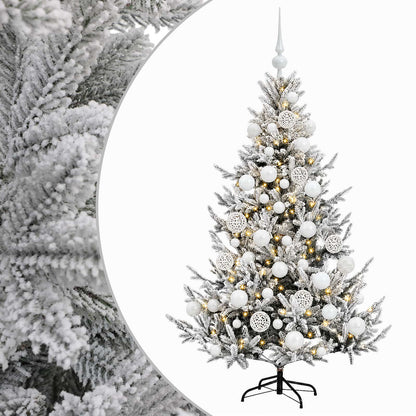 vidaXL Artificial Christmas Tree with Bauble 120 cm 150 LEDs