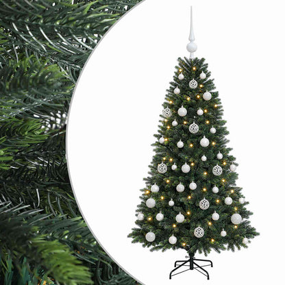 vidaXL Artificial Christmas Tree with Bauble 120 cm 150 LEDs
