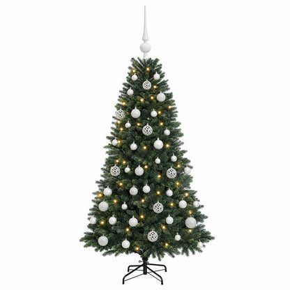 vidaXL Artificial Christmas Tree with Bauble 150 cm 150 LEDs