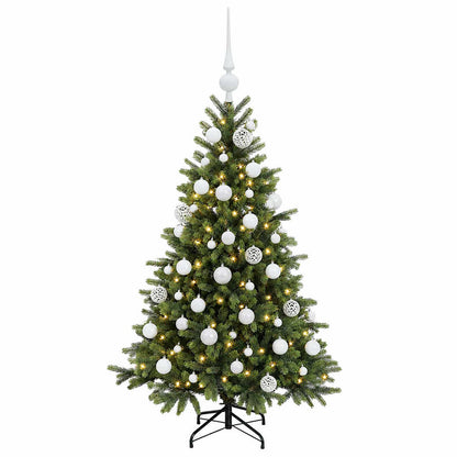 vidaXL Artificial Christmas Tree with Bauble 150 cm 150 LEDs