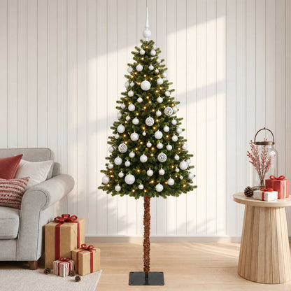 vidaXL Artificial Christmas Tree with Bauble 150 cm 150 LEDs