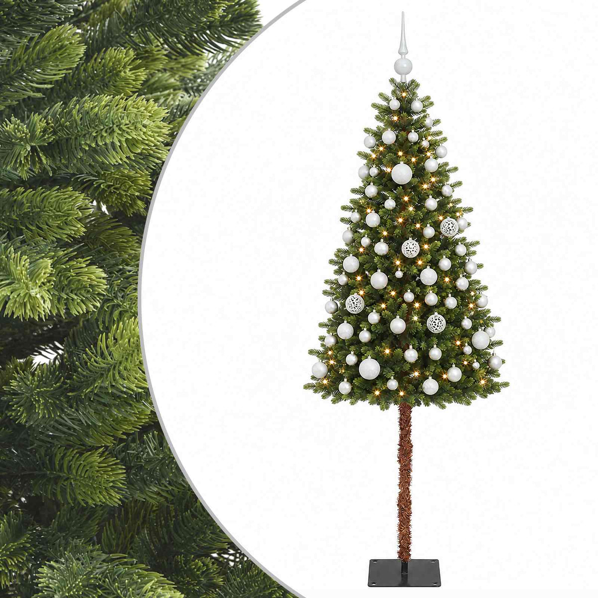 vidaXL Artificial Christmas Tree with Bauble 150 cm 150 LEDs