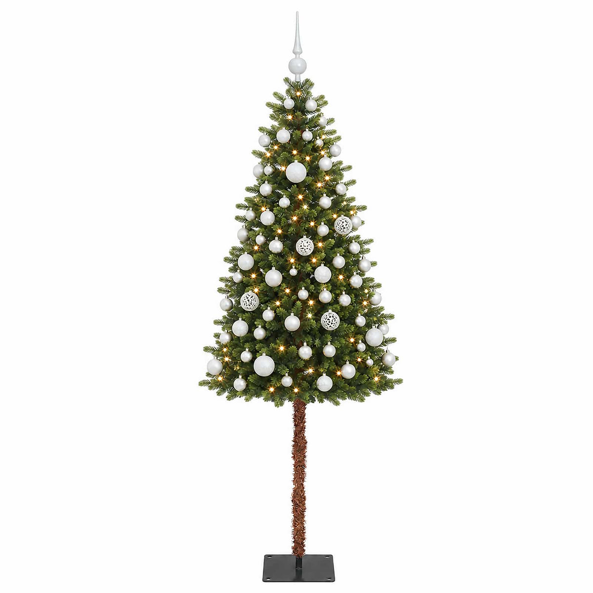 vidaXL Artificial Christmas Tree with Bauble 150 cm 150 LEDs