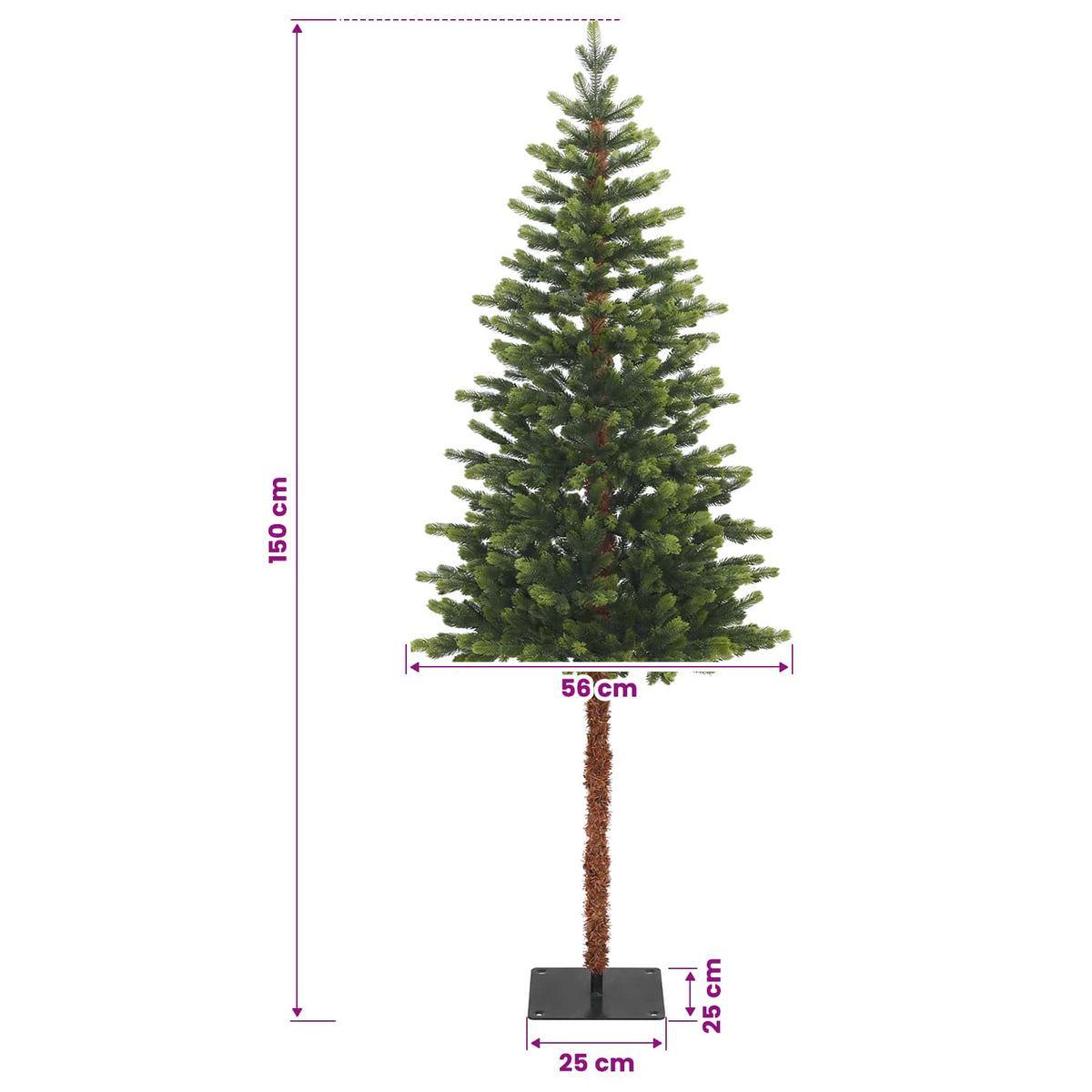 vidaXL Artificial Christmas Tree with Bauble 150 cm 150 LEDs