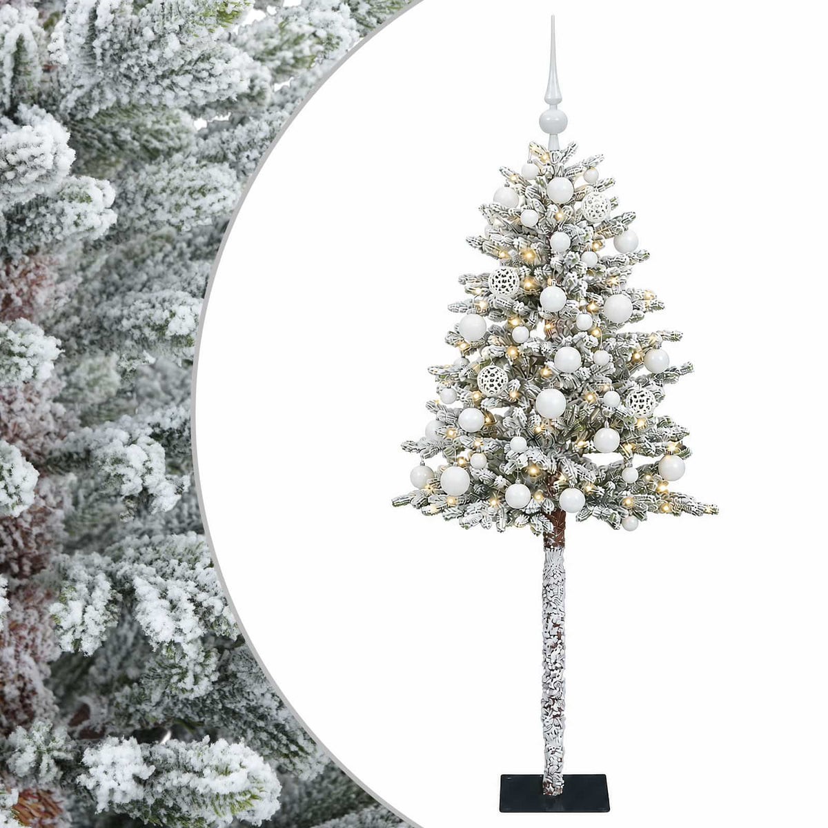 vidaXL Artificial Christmas Tree with Bauble 150 cm 150 LEDs