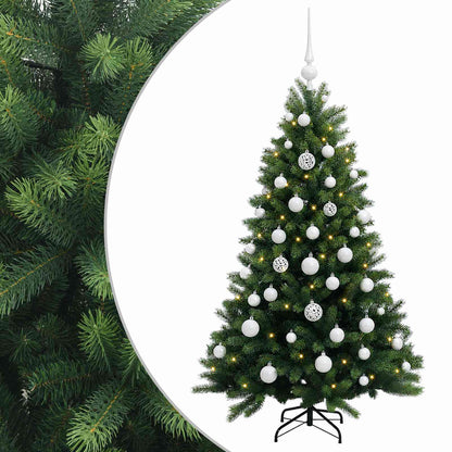 vidaXL Artificial Christmas Tree with Bauble 120 cm 150 LEDs