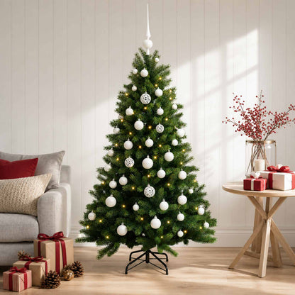 vidaXL Artificial Christmas Tree with Bauble 120 cm 150 LEDs