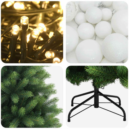vidaXL Artificial Christmas Tree with Bauble 150 cm 150 LEDs
