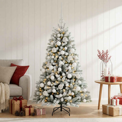 vidaXL Artificial Christmas Tree with Bauble 150 cm 150 LEDs