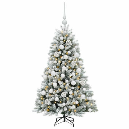 vidaXL Artificial Christmas Tree with Bauble 150 cm 150 LEDs