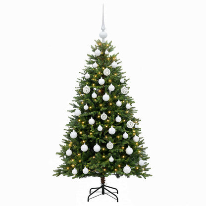 vidaXL Artificial Christmas Tree with Bauble 150 cm 150 LEDs