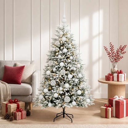 vidaXL Artificial Christmas Tree with Bauble 150 cm 150 LEDs