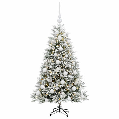 vidaXL Artificial Christmas Tree with Bauble 150 cm 150 LEDs